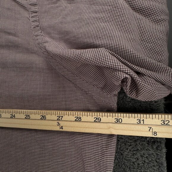 Ralph Lauren Blake Long Sleeve Cotton Button Up Shirt Brown Houndstooth 2XL - Picture 5 of 16